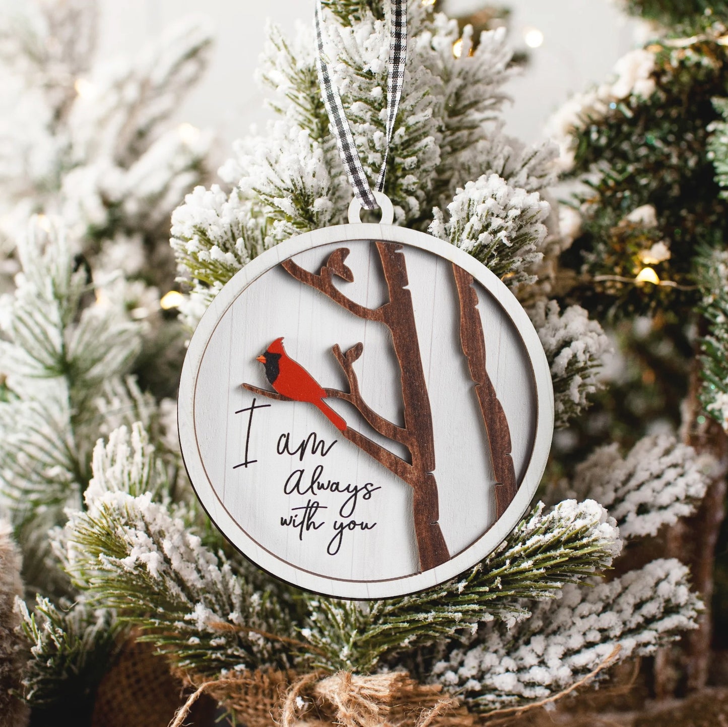 Netecom Memorial Cardinal Ornament for Christmas Tree – Remembrance Gift for Loved Ones