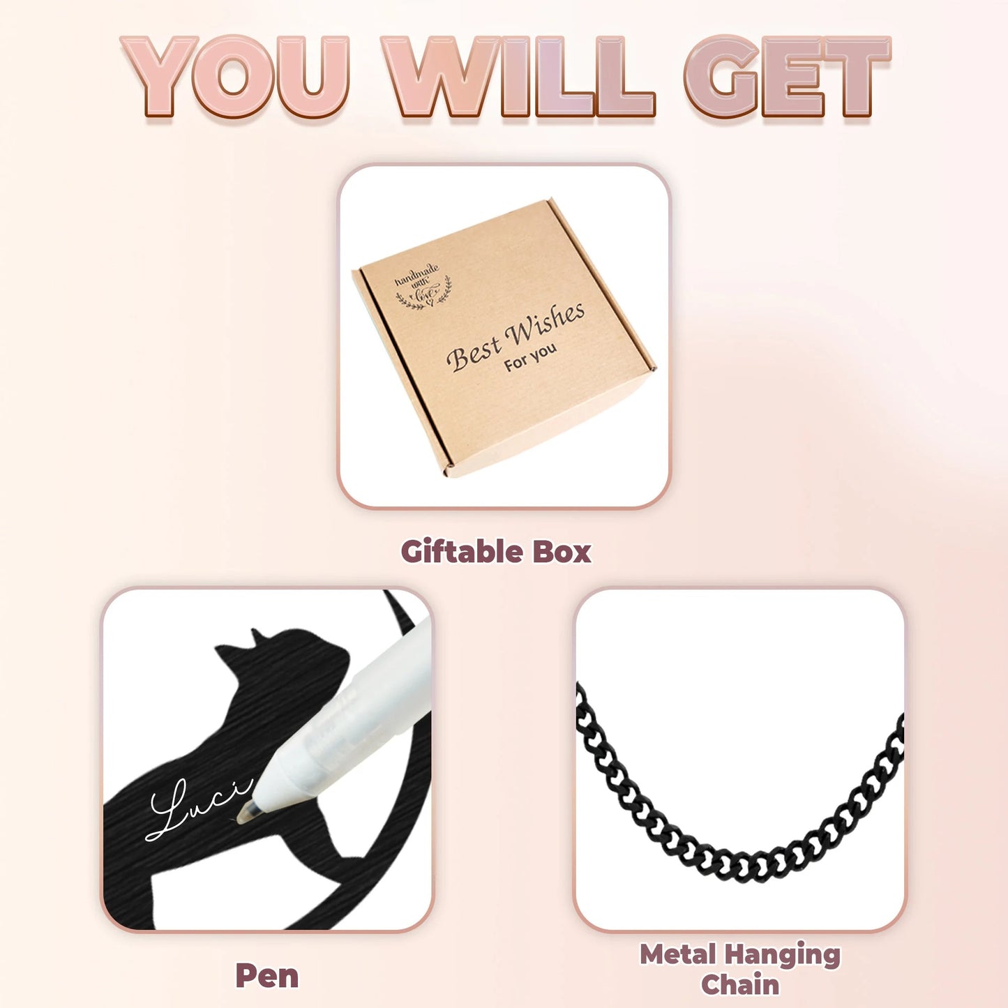 Netecom Personalized Chihuahua Dog Memorial Suncatcher – Dog Passing Away Remembrance Gift, Chihuahua Lover Car Hanging, Custom Pet Memorial Ornament