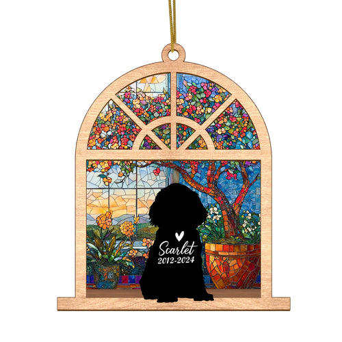 Netecom Personalized Cocker Spaniel Memorial Suncatcher – Dog Loss Sympathy Gift & Pet Remembrance Keepsake
