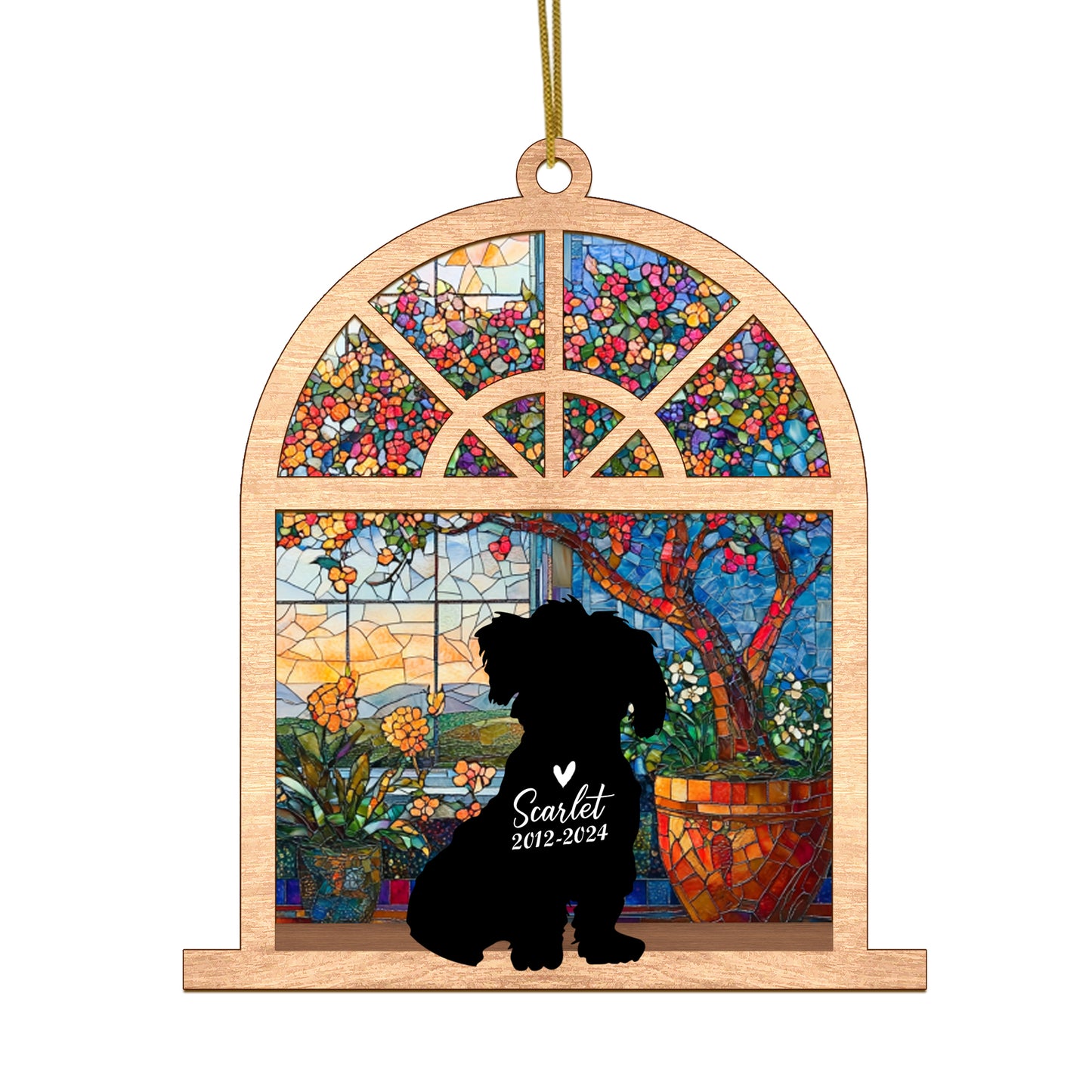 Netecom Personalized Maltese Memorial Suncatcher – Maltese Dog Loss Sympathy Gift & Pet Remembrance Keepsake