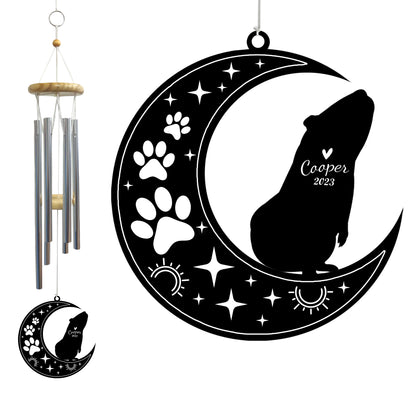 Netecom Guinea Pig Wind Chimes Memorial, Personalized Pet Memorial Windchime for Guinea Pig Suncatcher, Pet Condolences Gift for Loss of Guinea Pig, Sympathy Pet Wind Chimes Outdoor Garden