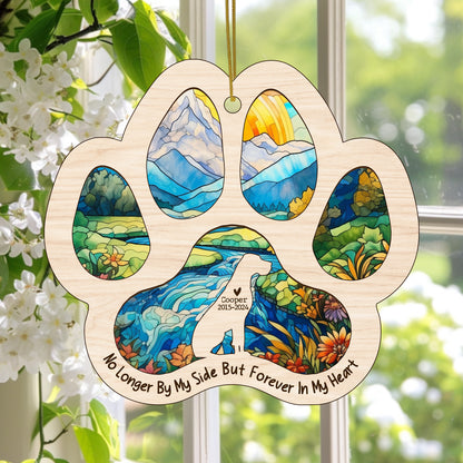 Netecom Personalized Great Dane Memorial Suncatcher, Dog Paw Memorial Ornament with Name Date, Dog Loss SunCatcher, Loss of Pet Sympathy Gift, Bereavement Gift for Dog Lovers