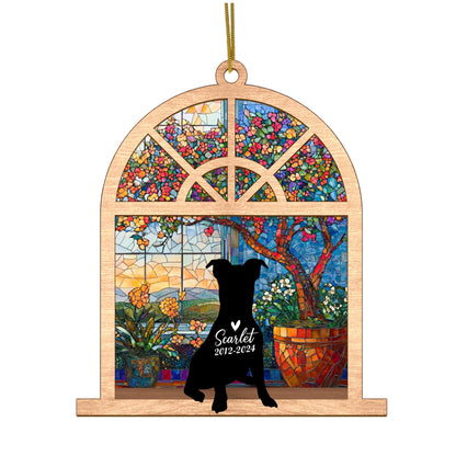 Netecom Personalized Jack Russell Memorial Suncatcher – Pet Loss Sympathy Gift & Dog Remembrance Keepsake