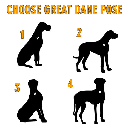 Netecom Great Dane Memorial Wind Chimes for Dogs, Personalized Suncatcher Ornament, Pet Loss Remembrance Gift for Garden or Home