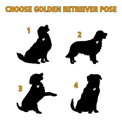 Netecom Golden Retriever Memorial Wind Chime Suncatcher, Personalized Pet Bereavement Gift, Sympathy Ornament for Dog Lovers