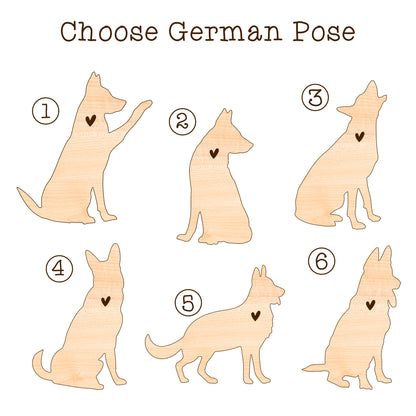 Netecom Personalized German Shepherd Dog Memorial Suncatcher Alsatian Dog Christmas Ornament with Name Date, Pet Loss Sun Catcher Bereavement Gift Dog Memorial Ornament Loss of Pet Sympathy Gift