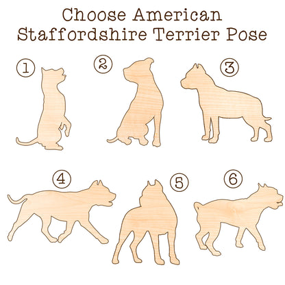 Netecom American Staffordshire Terrier Dog Memorial Suncatcher Personalized Dog Christmas Ornament, Bereavement Gifts for Loss of Pet, Dog Death Sympathy Gift Pet Loss Sun Catchers, Dog Grief Gift