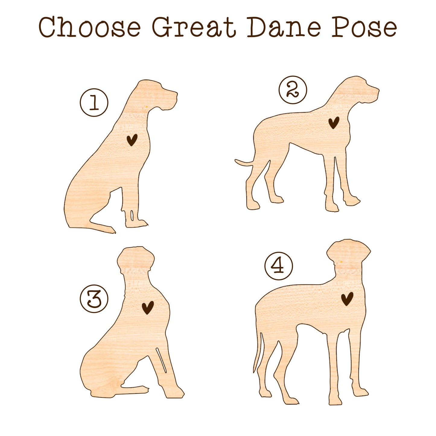 Netecom Great Dane Dog Wind Chimes Memorial, Personalized Pet Memorial for Dogs Suncatcher, Dog Loss Memorial Ornament, Sympathy Windchime Outside Garden Decor, Loss of Pet Remembrance Gift