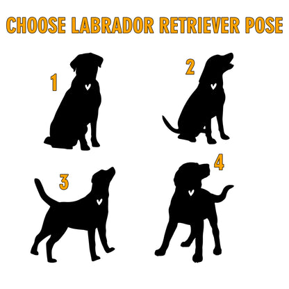 Netecom Personalized Labrador Retriever Memorial Suncatcher, Custom Dog Ornament with Name Date, Dog Loss Sympathy Gift, Pet Loss Remembrance Gifts, Bereavement Gifts for Loss of Pet, Dog Grief Gift