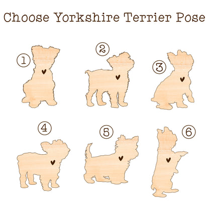 Netecom Yorkshire Terrier Dog Memorial Suncatcher, Personalized with Name Dog Suncatcher, Pet Loss Sun Catcher, Bereavement Gift Dog Memorial Ornament Loss of Pet Sympathy Gifts Dog Lovers