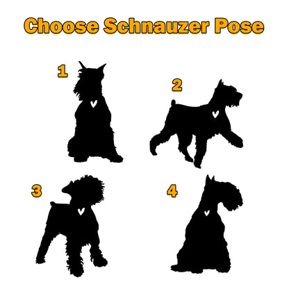 Netecom Personalized Schnauzer Dog Memorial Wind Chimes with Moon Suncatcher, Pet Loss Sympathy Gift, Remembrance Ornament for Dog Lovers, Outdoor Garden Decor