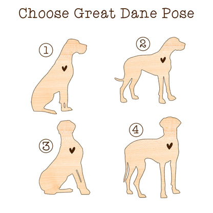 Netecom Great Dane Dog Memorial Suncatcher, Personalized with Name Date Dog Breeds Suncatcher, Pet Loss Sun Catcher Bereavement Gift Dog Memorial Ornament Loss of Pet Sympathy Gifs Dog Lovers