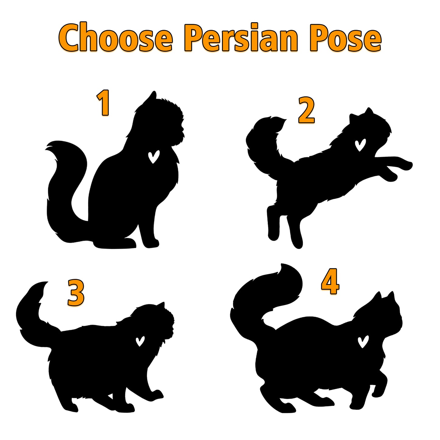 Netecom Personalized Persian Cat Memorial Suncatcher - Custom with Name & Date - Pet Loss Light Catcher - Christmas Cat Ornament for Window & Car Decor