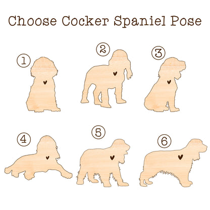 Netecom Cocker Spaniel Dog Wind Chimes Memorial, Personalized Pet Memorial Wind Chimes for Dogs Suncatcher, Dog Loss Memorial Ornament, Sympathy Windchime Outside Garden Decor, Loss of Pet Remembrance Gift