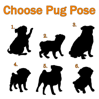 Netecom Personalized Pug Memorial Suncatcher – Pug Dog Loss Sympathy Gift & Pet Remembrance Keepsake