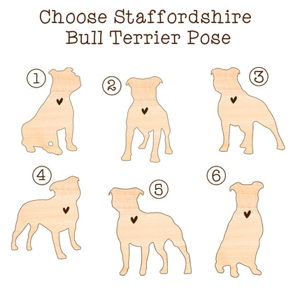 Netecom Staffordshire Bull Terrier Dog Wind Chimes Memorial, Personalized Pet Memorial for Dogs Suncatcher, Dog Loss Memorial Ornament, Sympathy Windchime Outside Garden Decor, Loss of Pet Remembrance Gift