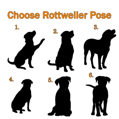 Netecom Personalized Rottweiler Memorial Suncatcher, Custom Rottweiler Ornament with Name Date, Dog Loss Sympathy Gift, Pet Loss Remembrance Gifts, Bereavement Gifts for Loss of Pet, Dog Grief Gift
