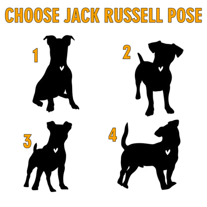 Netecom Personalized Jack Russell Dog Memorial Suncatcher, Christmas Ornament with Name Date, Pet Loss Stained Glass Sun Catcher, Dog Memorial Ornament, Bereavement Sympathy Gift for Dog Lovers