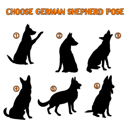 Netecom German Shepherd Dog Wind Chimes Memorial, Personalized Pet Memorial Windchime for Dog Suncatcher, Pet Condolences Gift for Loss of Dog, Pet Remembrance Gift, Sympathy Pet Wind Chimes Outdoor