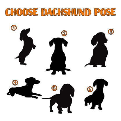 Netecom Dachshund Dog Memorial Suncatcher, Personalized Wiener Dog Ornament with Name Date, Dog Loss Sympathy Gift for Pet Loss Sun Catchers, Dog Grief Gift, Bereavement Gifts for Loss of Pet