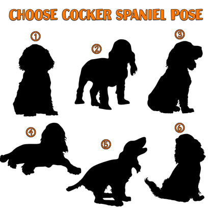 Netecom Cocker Spaniel Dog Wind Chimes Memorial, Personalized Pet Memorial Windchime for Dog Suncatcher, Pet Condolences Gift for Loss of Dog, Remembrance Gift, Sympathy Pet Wind Chimes Outdoor
