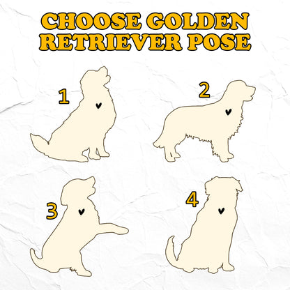 Netecom Personalized Golden Retriever Dog Paw Memorial Suncatcher with Name Date, Pet Loss Sympathy Gift, Remembrance Gift for Dog Lovers
