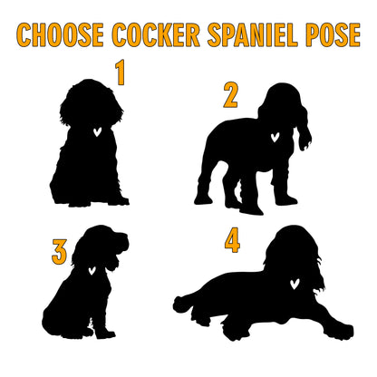 Netecom Personalized Cocker Spaniel Dog Memorial Wind Chimes with Suncatcher, Pet Loss Sympathy Gift, Remembrance Keepsake for Dog Lovers, Outdoor Garden Decor
