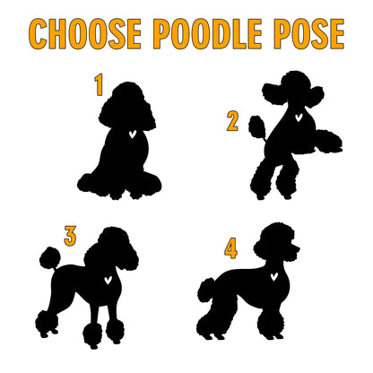 Netecom Poodle Memorial Suncatcher, Personalized Poodle Memorial with Name Date, Dog Passing Away Gift, Loss of Dog Sympathy Gift, Dog Remembrance Gift, Dog Lovers Gift