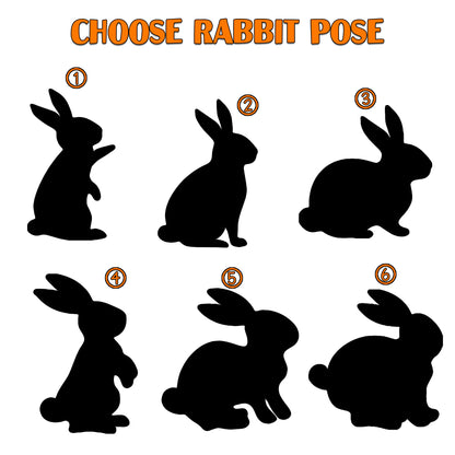 Netecom Rabbit Wind Chimes Memorial, Personalized Pet Memorial Windchime for Rabbit Suncatcher, Pet Condolences Gift for Loss of Bunny, Pet Remembrance Gift, Sympathy Pet Wind Chimes Outdoor Garden