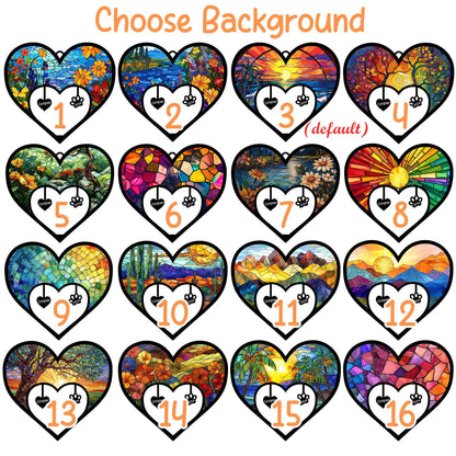 Netecom Boston Terrier Memorial Suncatcher, Personalized Bostie Dog Memorial Ornament with Name Date, Bereavement Gift Loss of Dog, Pet Loss Sympathy Gift, Dog Passing Away Gift