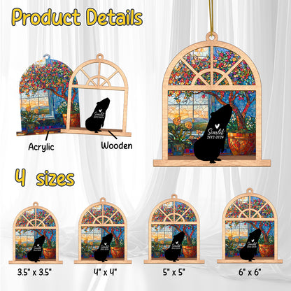 Netecom Personalized Guinea Pig Memorial Suncatcher – Pet Loss Sympathy Gift & Remembrance Ornament