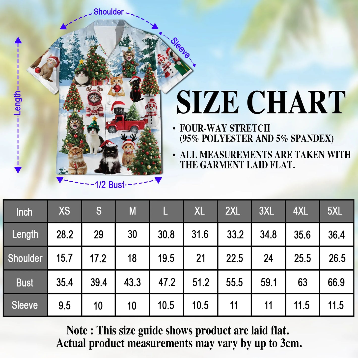 Cat Christmas Santa Print Hawaii Dog and Owner Matching Button Shirts