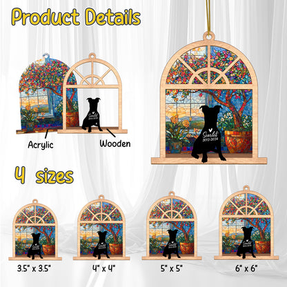 Netecom Personalized Jack Russell Memorial Suncatcher – Pet Loss Sympathy Gift & Dog Remembrance Keepsake