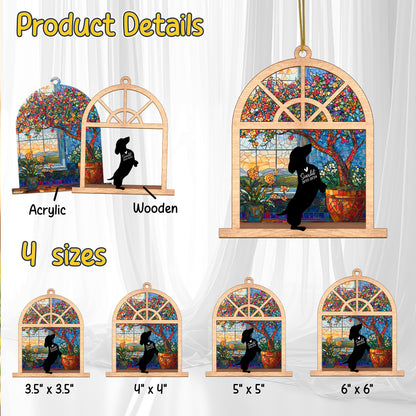Netecom Personalized Dachshund Memorial Suncatcher – Dachshund Dog Loss Sympathy Gift & Pet Remembrance Gift