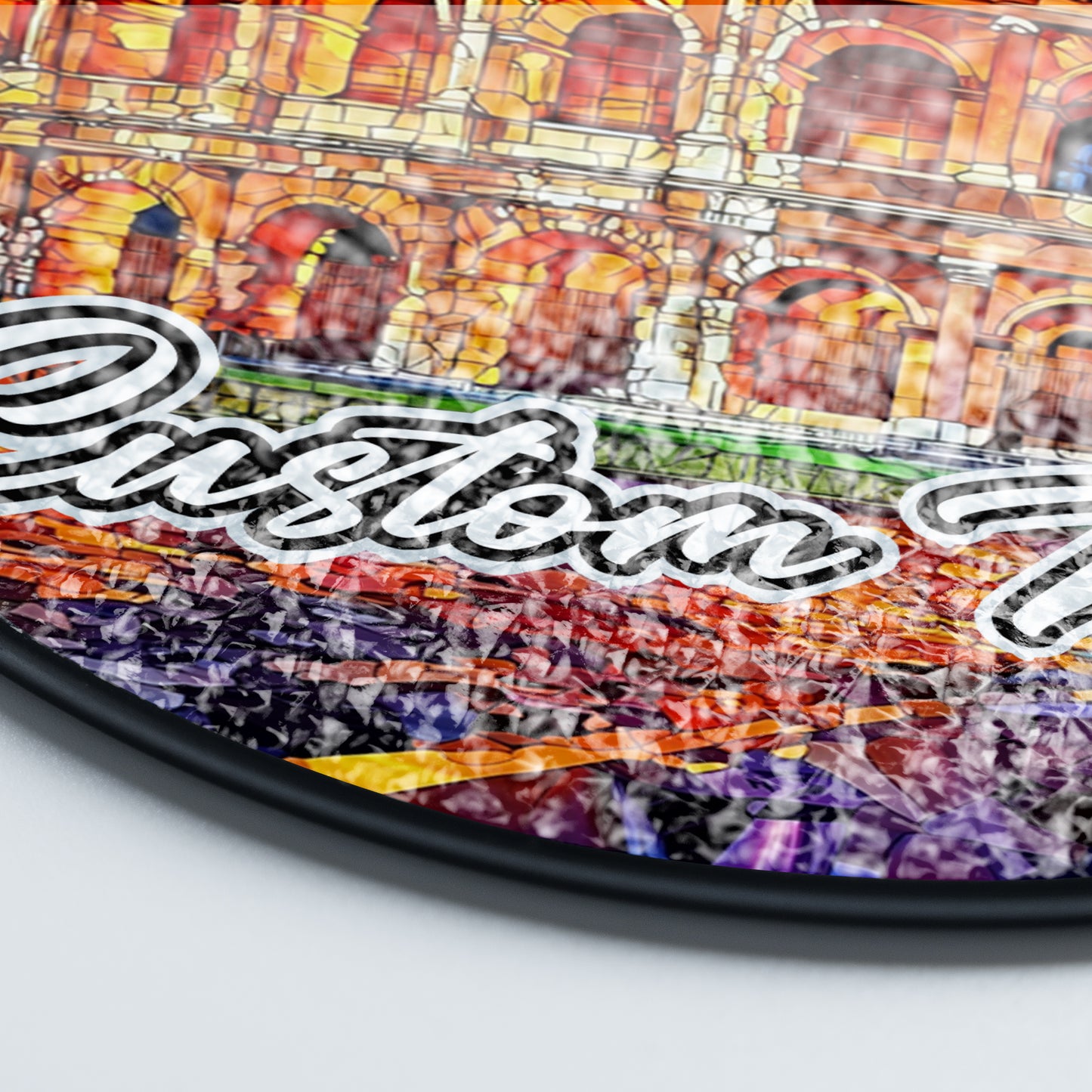 Netecom Italy Landmark Stained Glass Sun Catcher – Colosseum Ornament, Custom Rome Gift for Home & Office Decor