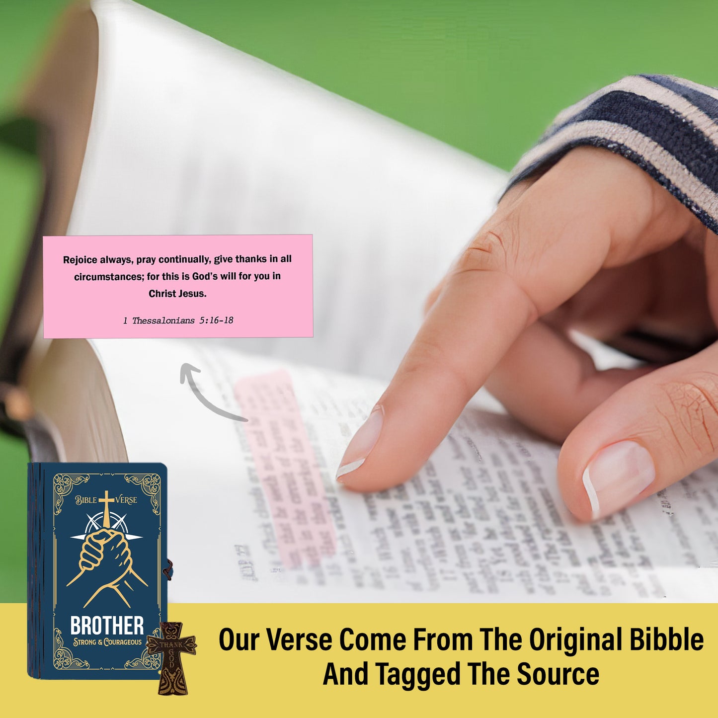 Netecom Bible Verse Box for Brother – 150 Color-Coded Scriptures with Mini Wooden Cross, Christian Faith Keepsake Gift for Daily Prayer, Encouragement & Spiritual Inspiration