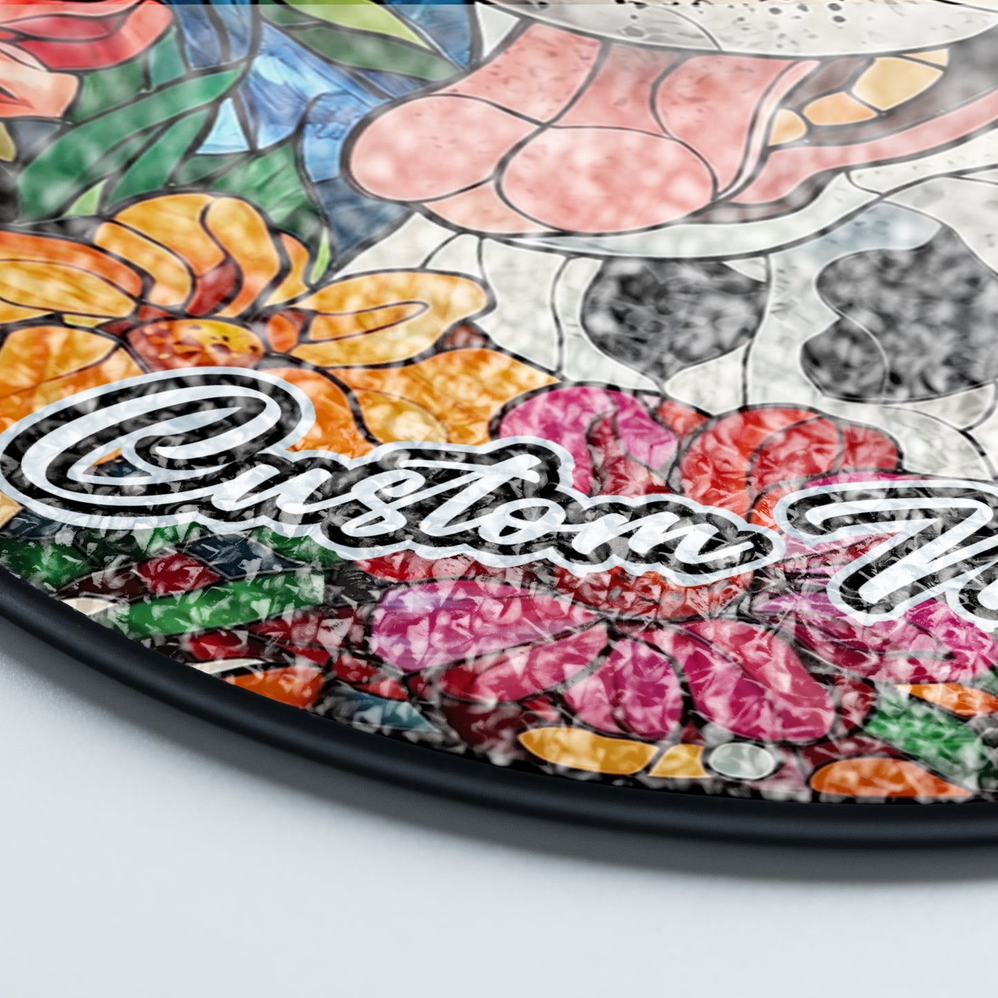 Netecom Personalized Dalmatian Dog Ornament, Custom Memorial Suncatcher, Pet Loss Remembrance Gift, Christmas Decoration