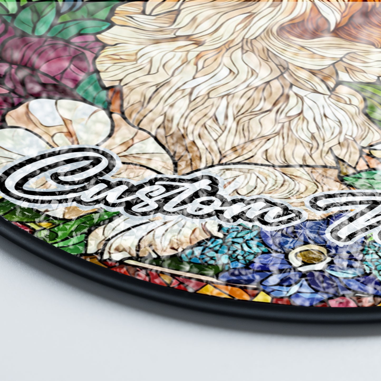 Netecom Custom Akita Dog Ornament, Personalized Memorial Suncatcher, Pet Loss Sympathy Gift, Christmas Decoration