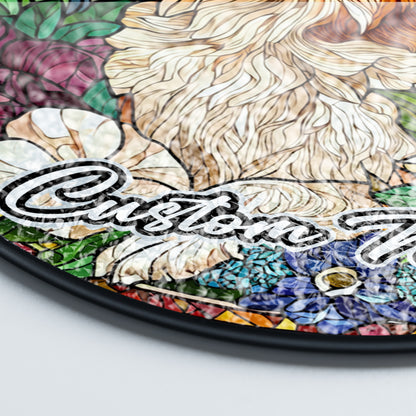 Netecom Custom Akita Dog Ornament, Personalized Memorial Suncatcher, Pet Loss Sympathy Gift, Christmas Decoration