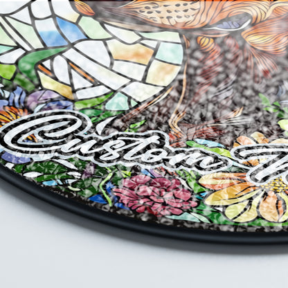 Netecom Custom Doberman Memorial Ornament, Personalized Stained Glass Sun Catcher, Pet Loss Sympathy Gift, Christmas Decoration