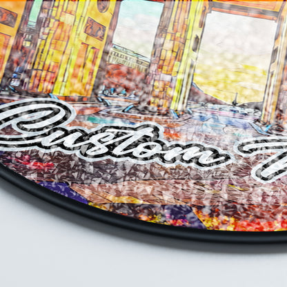 Netecom Berlin Gate Stained Glass Sun Catcher – Personalized Germany Landmark Ornament, Custom Home Decor & Cultural Gift