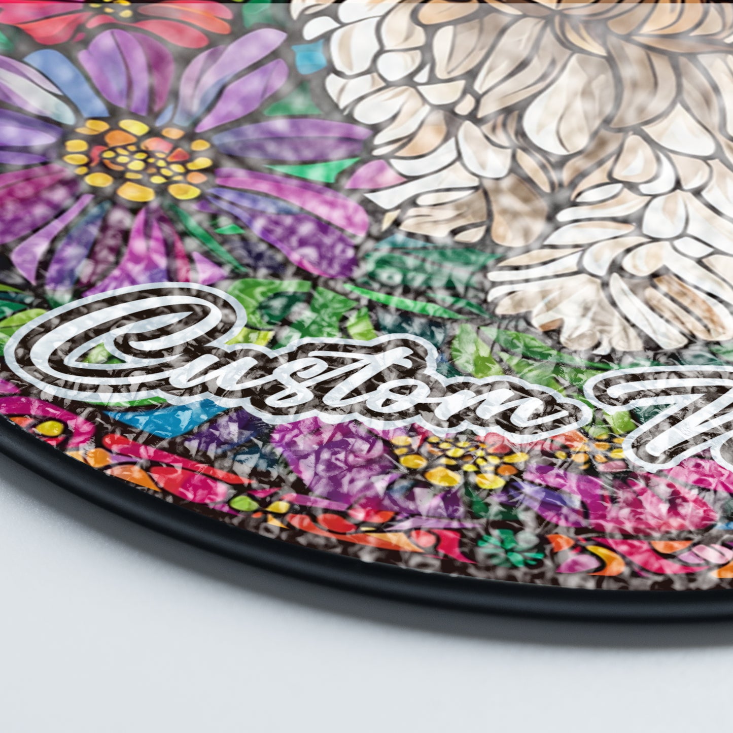 Netecom Custom Maltese Dog Stained Glass Ornament, Personalized Memorial Suncatcher, Pet Loss Sympathy Gift, Christmas Decoration