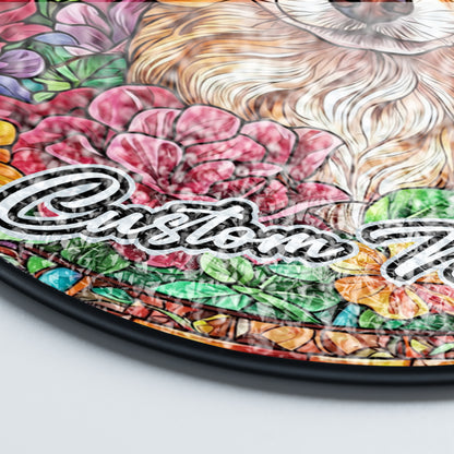 Netecom Personalized Chihuahua Dog Suncatcher, Custom Pet Memorial Ornament, Pet Loss Sympathy Gift, Christmas Window Decor