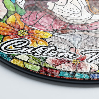 Netecom Personalized Pitbull Dog Ornament, Custom Pet Memorial Suncatcher, Pet Loss Remembrance Gift, Christmas Decoration