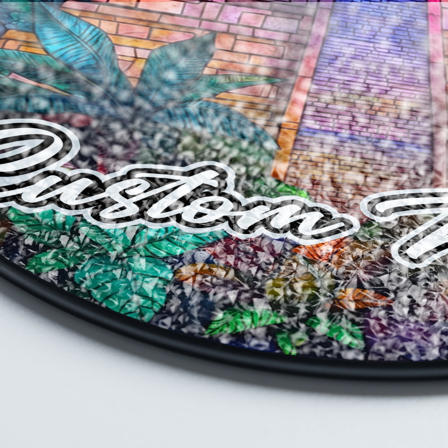 Netecom Personalized Mexico Landmark Stained Glass Suncatcher – Mayan Pyramid Ornament, Unique Cultural Decor & Travel Gift for Home or Souvenir