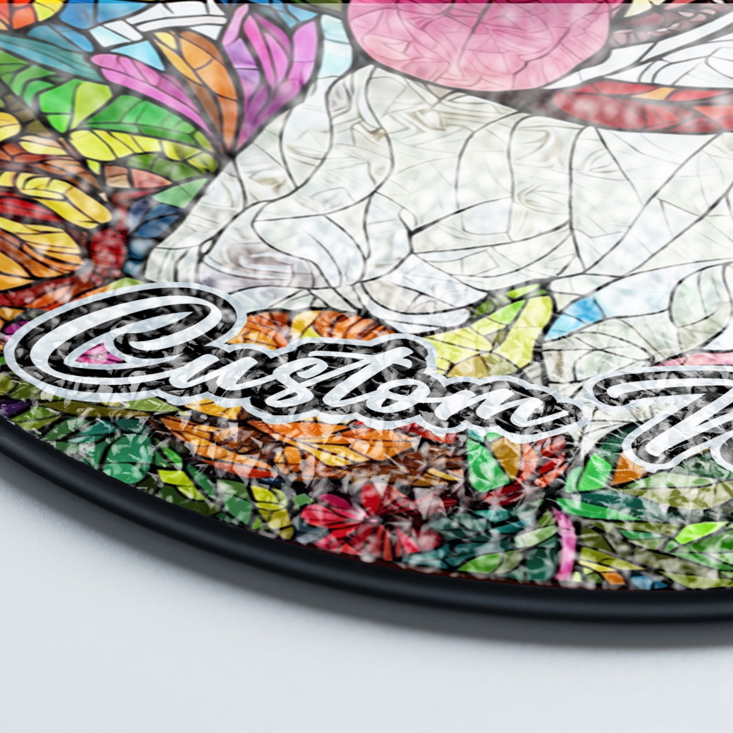 Netecom Custom Jack Russell Dog Stained Glass Ornament, Personalized Memorial Suncatcher, Pet Loss Sympathy Gift, Christmas Decoration