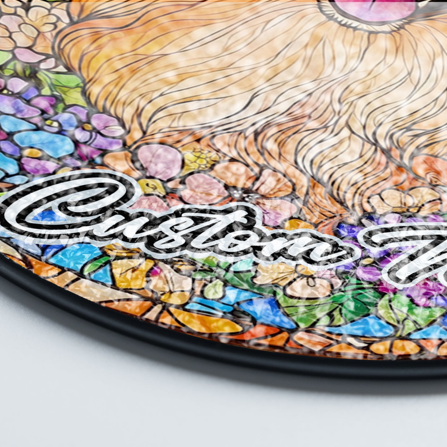 Netecom Personalized Pomeranian Dog Ornament, Custom Pet Memorial Suncatcher, Pet Loss Remembrance Gift, Christmas Decoration