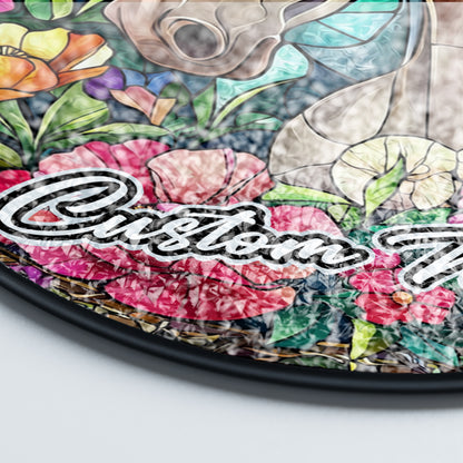 Netecom Custom Horse Stained Glass Ornament, Personalized Pet Memorial Sun Catcher, Pet Loss Sympathy Gift, Christmas Decoration