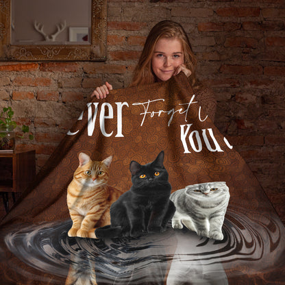 Netecom Cat and Tiger Reflection Blanket, Cat Lover Throw Blanket for Couch, Bed or Sofa, Ultra Soft Warm Gift for Birthday, Anniversary, Christmas, and Cozy Winter