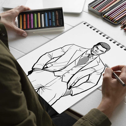 Classy African Men Spiral Bound Coloring Book, Embrace the Elegance of Africa with 30 Captivating Coloring Pages of Classy African Men for a Stylish and Artistic Journey